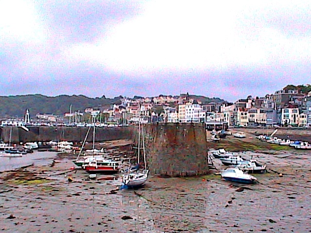 St. Peters Port Harbour - Low Tide about 230pm